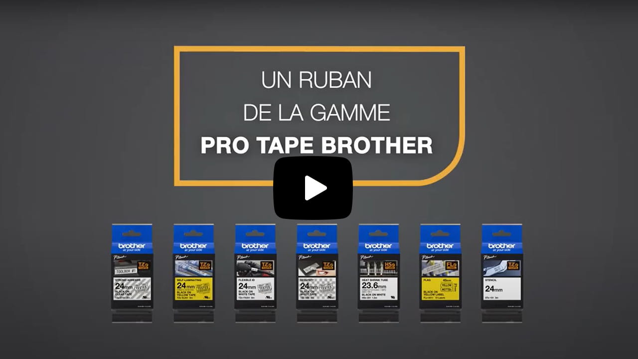 Cassette à ruban pour étiqueteuse TZe-FX211 Brother originale – Noir sur blanc, 6 mm de large 4